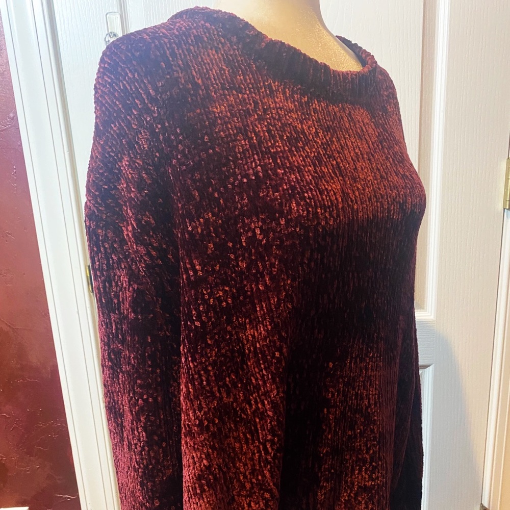 Philosophy Chenille Look Plush Crew Neck Sweater